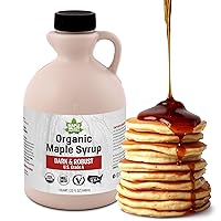 Vista 12 de Maple Valley Jarabe de arce puro orgánico, oscuro y robusto, mejor que el jarabe de panqueques, uso para café o sustituto de azúcar totalmente