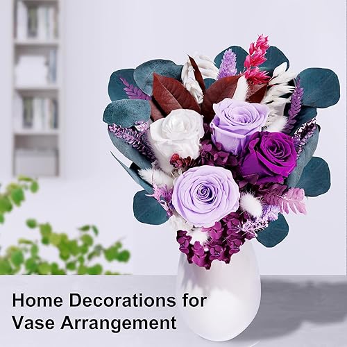 Miniatura 3 de Flores para el día de San Valentín para entrega, ramos de flores preservadas, rosas y flores naturales reales de larga duración, ramos de rosas