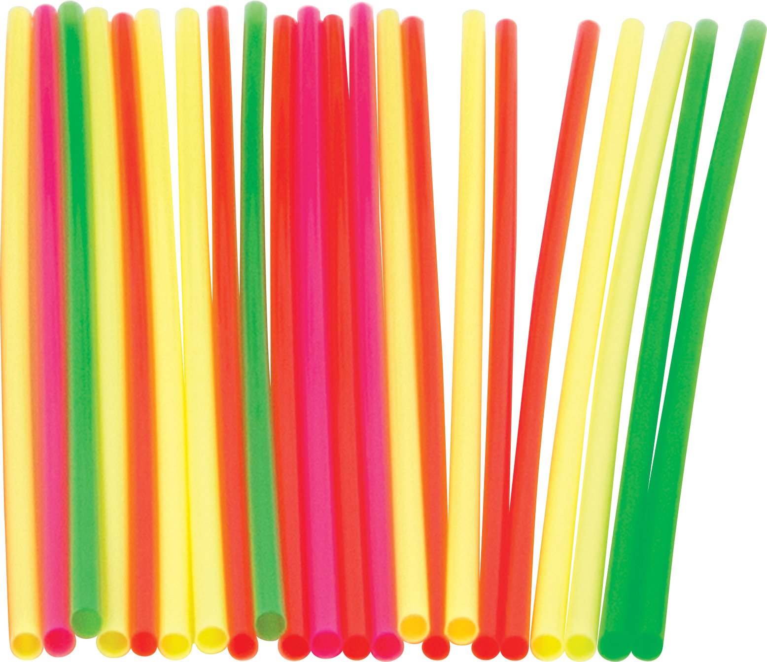 CellOCore BS808NEON Assorted Collins Straw, 8" Length (10