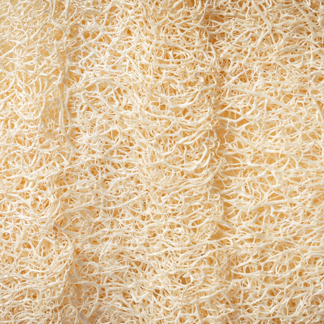 Loofahcrafts Luffa-Schwamm Rückenscrubber Peeling-Rückenband natürlicher ägyptischer Luffa-Rückenband Badeschwamm Rückenbürste Luffah Loofah Duschschwamm dusch fluff body scrubber duschschwamm körper