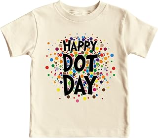 Dot Day Shirt Kids Happy International Dot Day T-Shirt Toddler Boys Girls Polka Dots Art Tee Tops