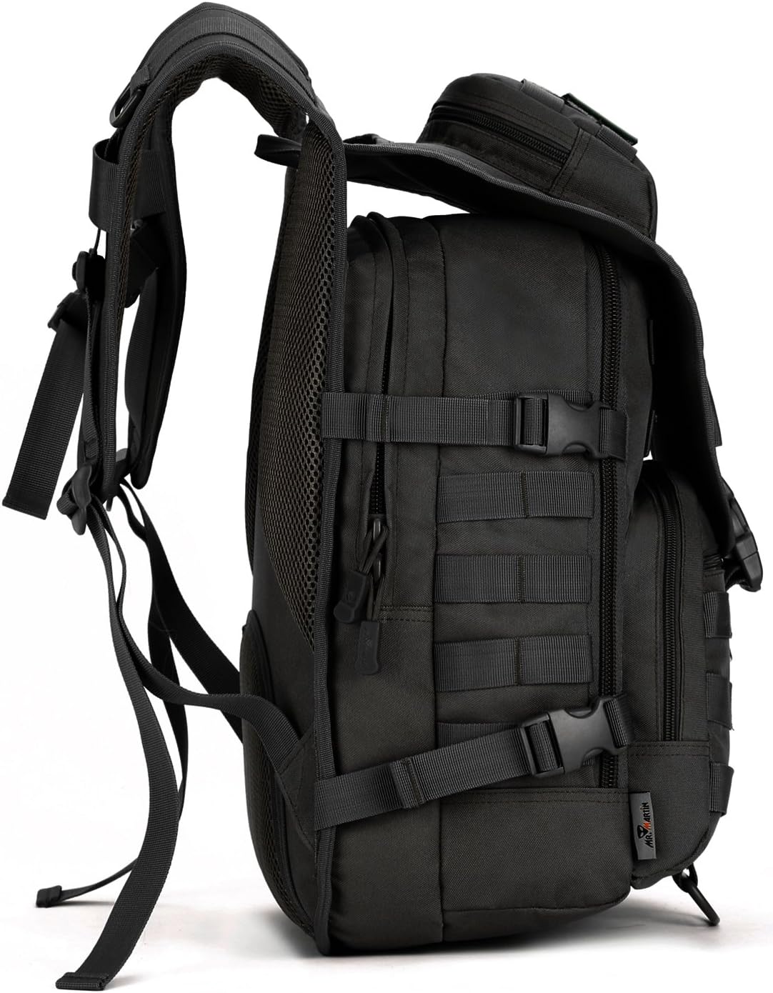 ArcEnCiel Tactical Backpack Military Army 3 Day Assault Pack Molle Bag Backpacks Rucksacks for Outdoor Hiking Camping Trekking Hunting - Rain Cover Included (Black)