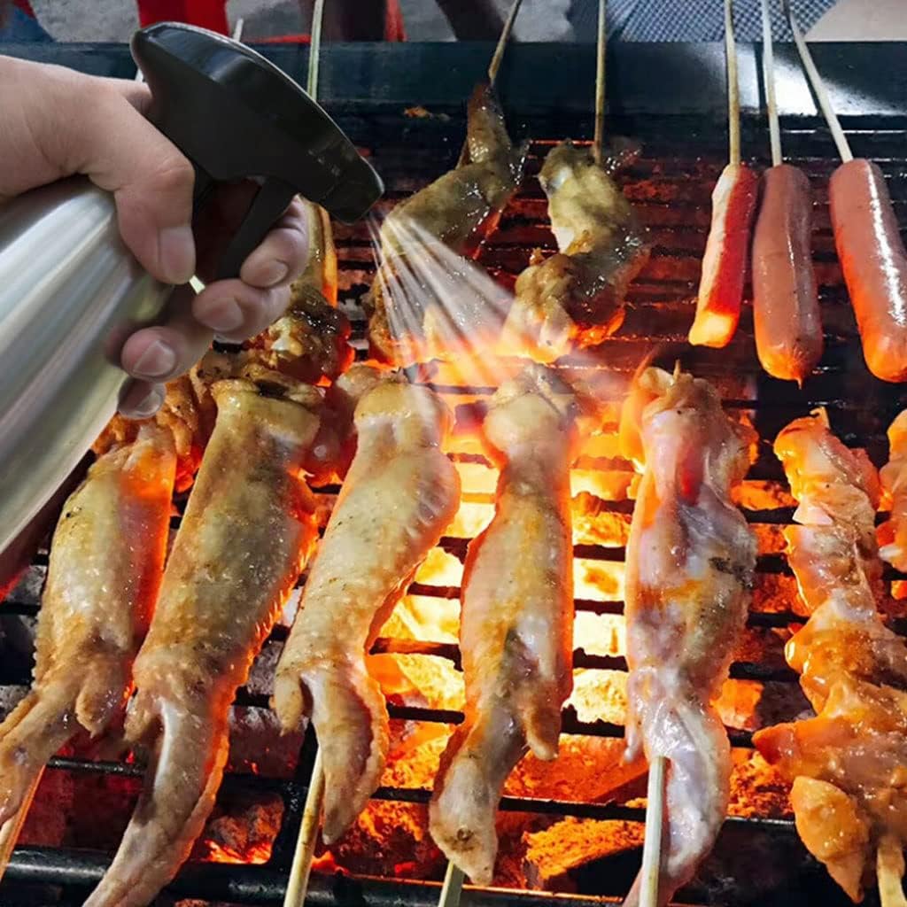 Oil Spray Bottle Practical Vinegar Sprayer Soy Sauce Seasoning Bbq Dispenser About 500ml