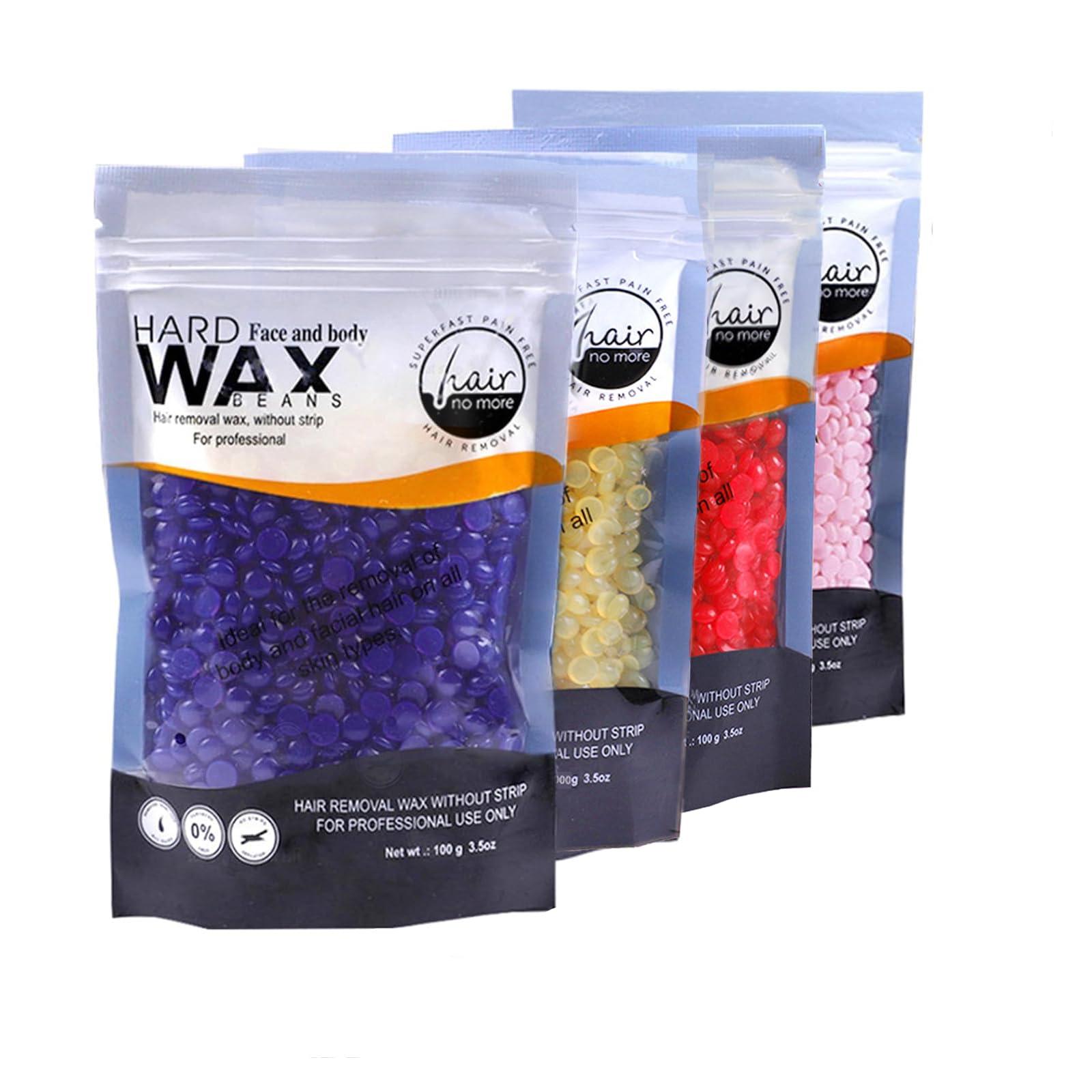 Hard Wax for Hair Removal,Sensitive Skin Wax Beads for Face, Legs, Armpit, Brazilian, Bikini and Full Body at Home, Natural and Gentle Waxing Beads