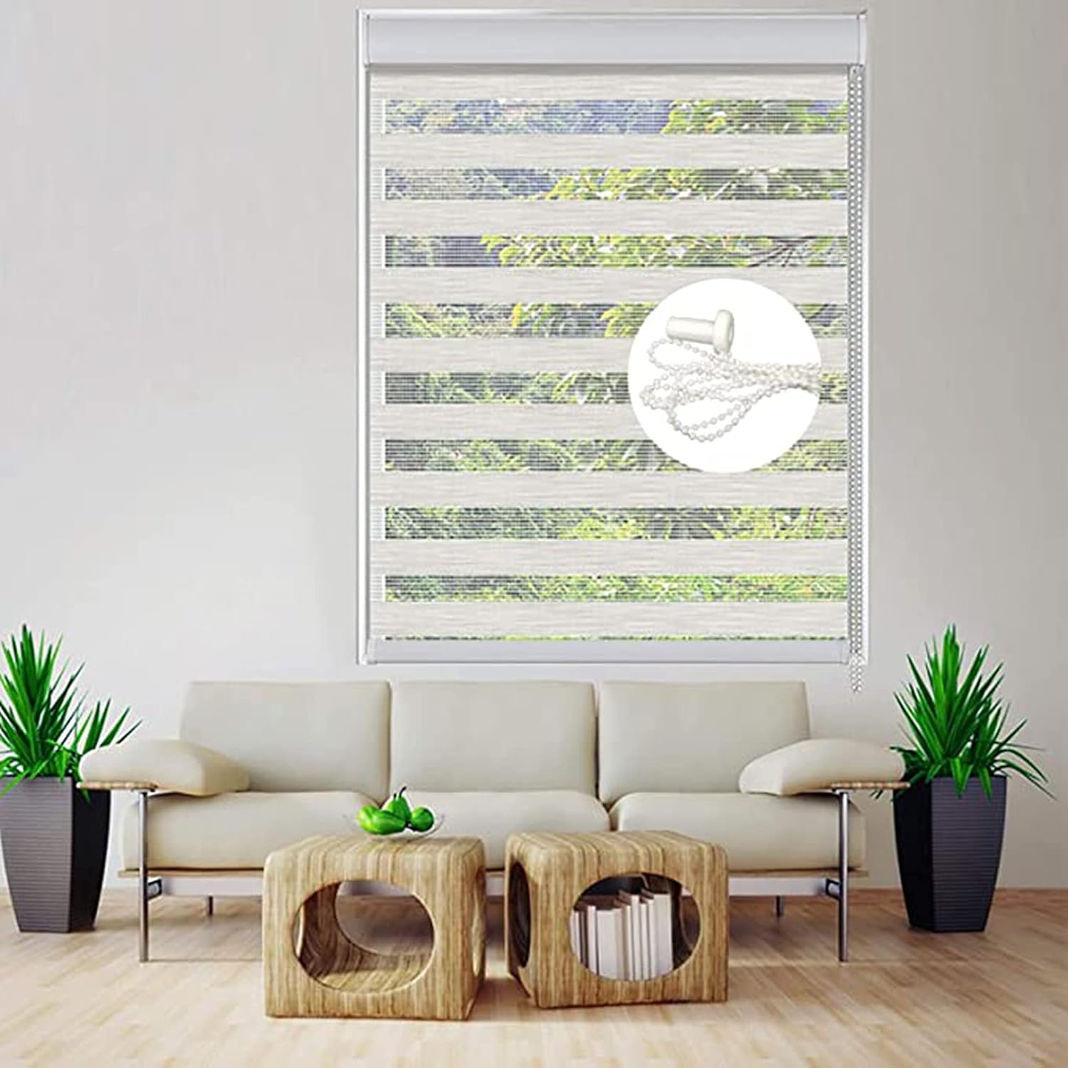 2 Sets 17 mm Clutch Blind Chain Adjustable Bead Roller Blind Side ...