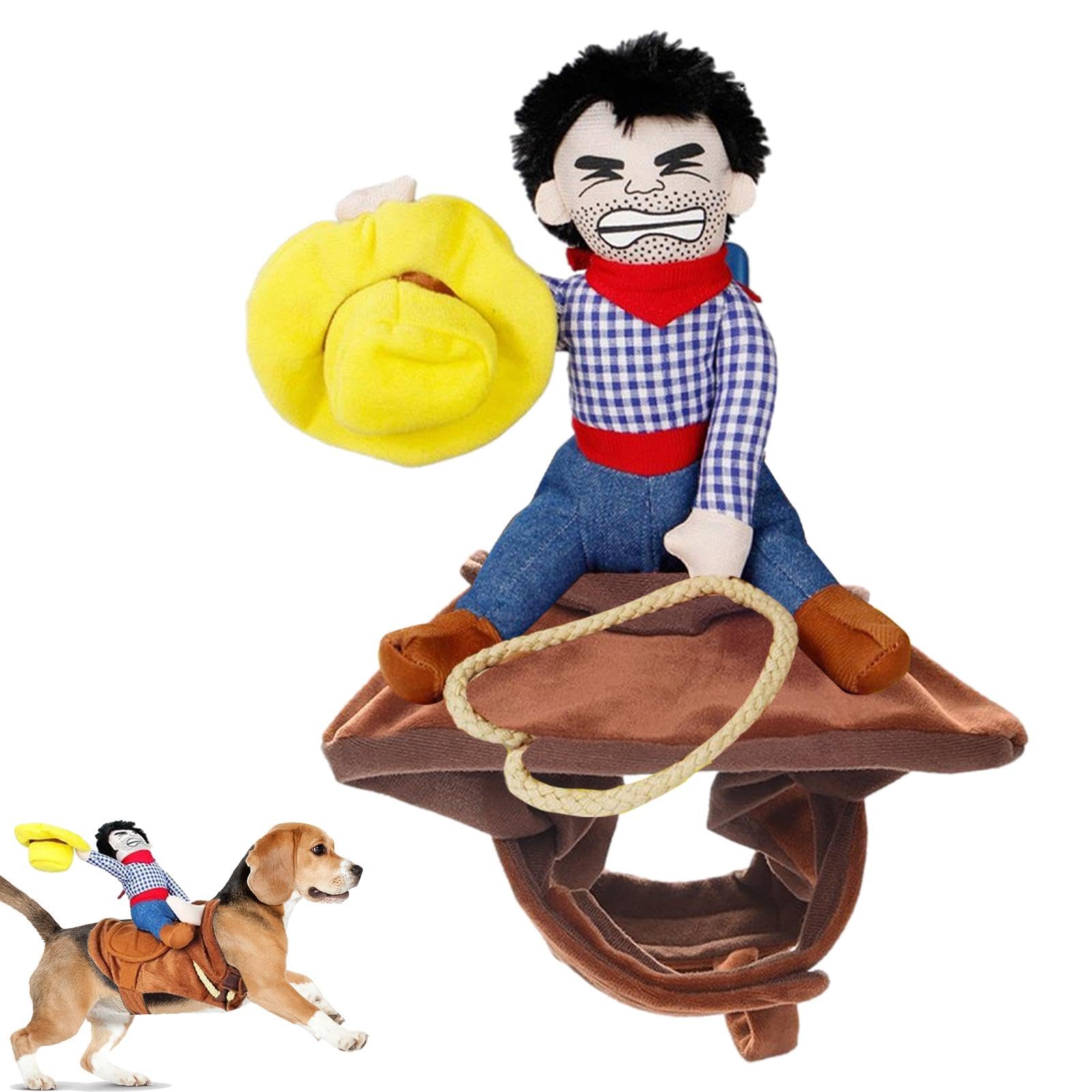 Cowboy Rider Dog Costume Cowboy Rider Style Creative Funny