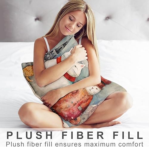 Miniatura 8 de Fundas de almohada refrescantes con diseño de reno burdeos, fundas de almohada lumbar para exteriores con cremallera invisible, funda de almohada