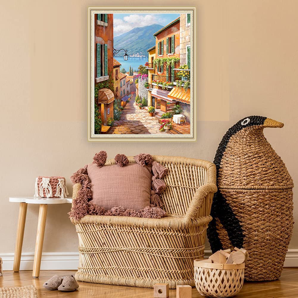 Kit Peinture Par Numéros Adulte Et Enfant - Toile 40x50 Cm Sans Cadre, Peintures Acryliques Incluses, Activité Créative DIY Anti-stress - 7