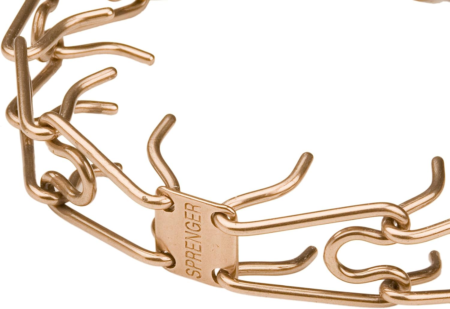 Herm Sprenger Curogan Ultra-Plus Pinch Collar for German Shepherd with Center-Plate and Assembly Chain - 3.2 mm x 23 inches