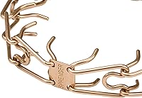 Vista 1 de Herm Sprenger Curogan Ultra-Plus - Collar para pastor alemán con placa central y cadena de montaje, 0.126 in x 23 pulgadas