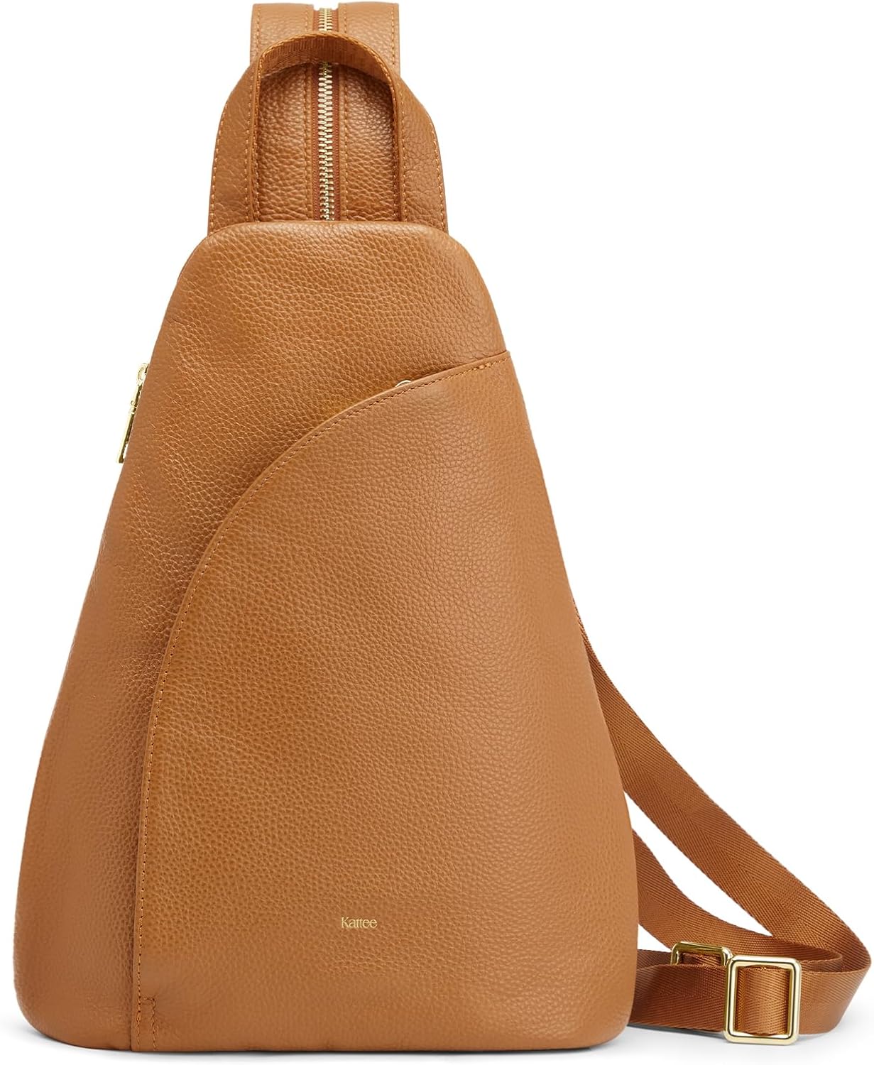 Kattee Sling Bag for Women Crossbody Fanny Packs Chest Bag Top Grain Leather Daypack Backpack RFID Blocking Travel