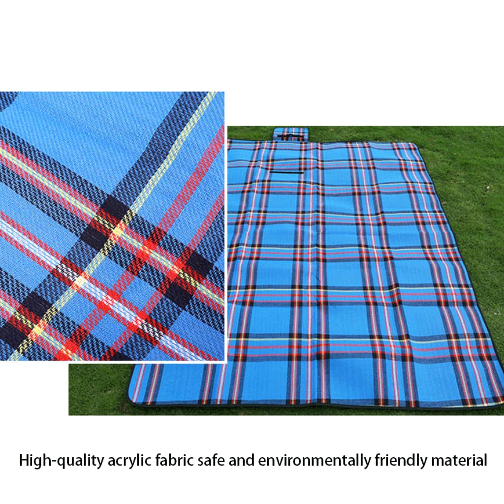Manta de pícnic al Aire Libre, Esterilla de pícnic Grande Plegable Impermeable con Material de 3 Capas para 4-8 Adultos, Manta de pícnic para Camping Park