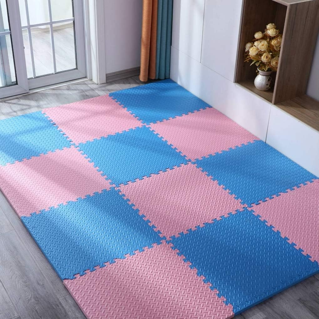 ジョイントマット 大判 おしゃれ 6畳 厚み1cm カラー Eva高品質 防音断熱 転倒防止 Sale開催中 サイドパーツ付き 60 単色 床暖房対応 12 プレイマット 1 2cm 子供部屋 赤ちゃ ペットマット キッズ フロアマット ベビー