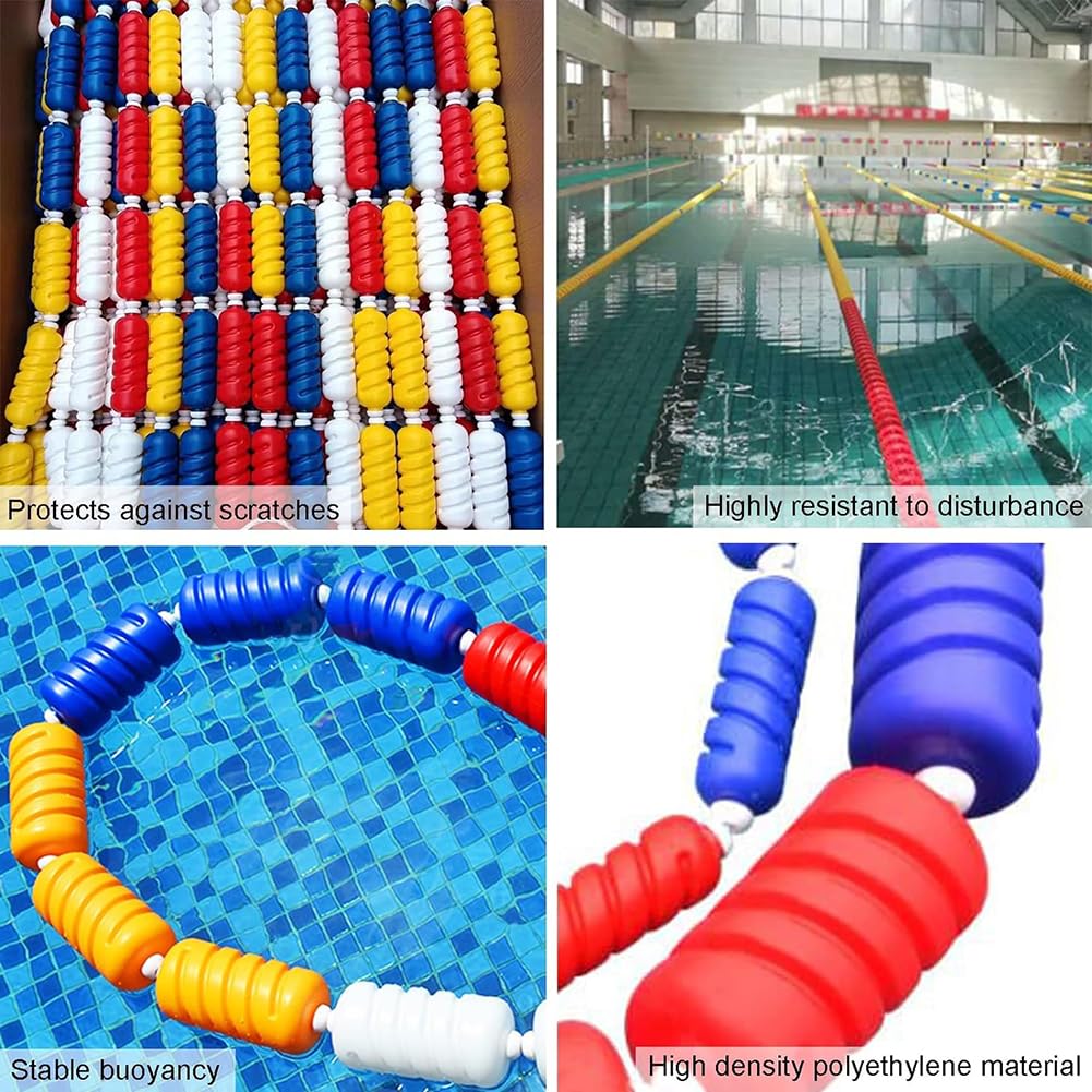 Valla de seguridad para piscina con fuerte flotabilidad, 25 metros de largo