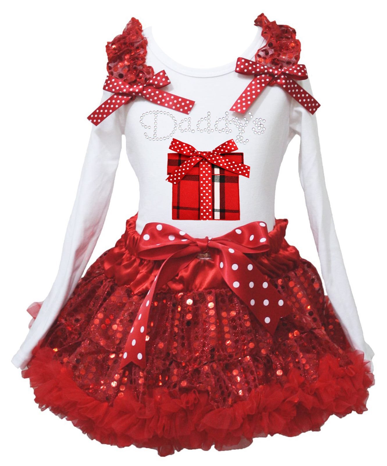 Ensemble fille rouge en coton doux XS avec finitions soignées