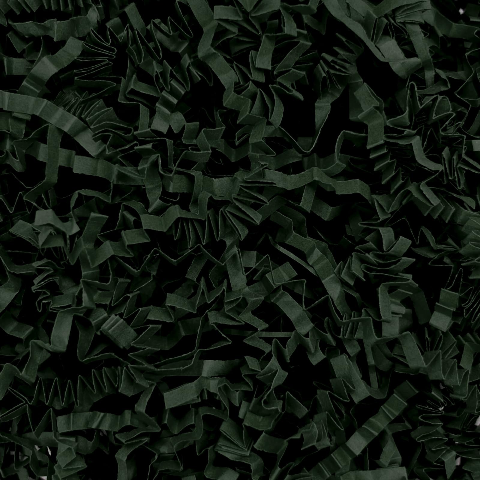 Dark Green Crinkle Cut Paper Shred Filler, 1 LB Basket Filler Shredded Paper, Confetti Stuffing for Basket Filling, Halloween, Thanksgiving, Christmas, Birthdays, Gift Wrapping, Stuffer Party Supplies