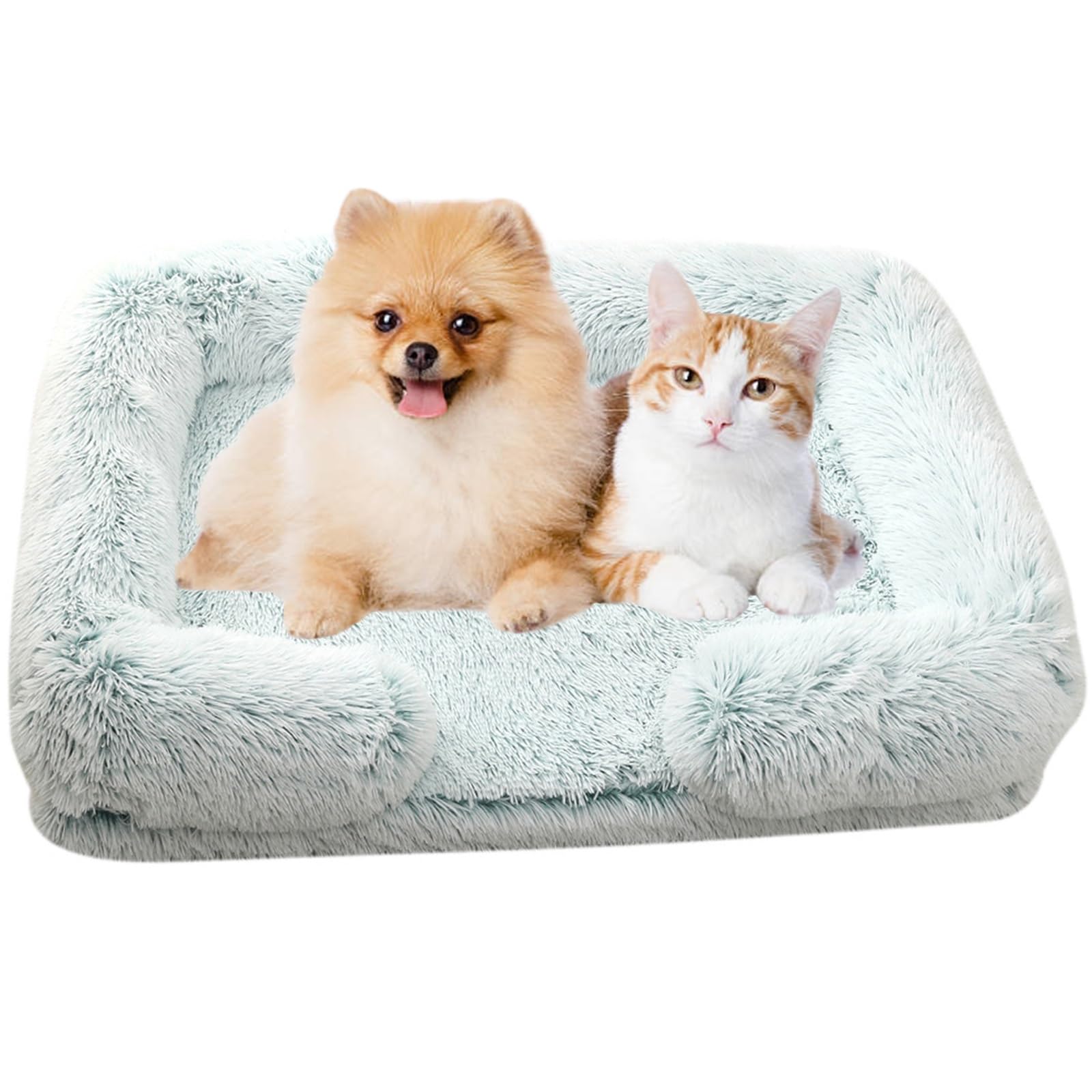 WTZHHK Dog Bed Dog Couch for Small Dogs, Medium, and Large Size Dog - Removable Washable Cover (Color : Gradient-Green, Size : XXL)