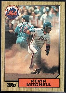 1987 Topps #653 Kevin Mitchell Mets MLB Baseball Card (RC - Rookie Card) NM-MT
