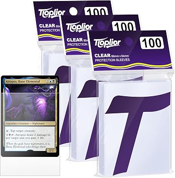 300 White Matte Sleeves and 300 Inner Card Sleeves Pecfect fit for Double Sleeving