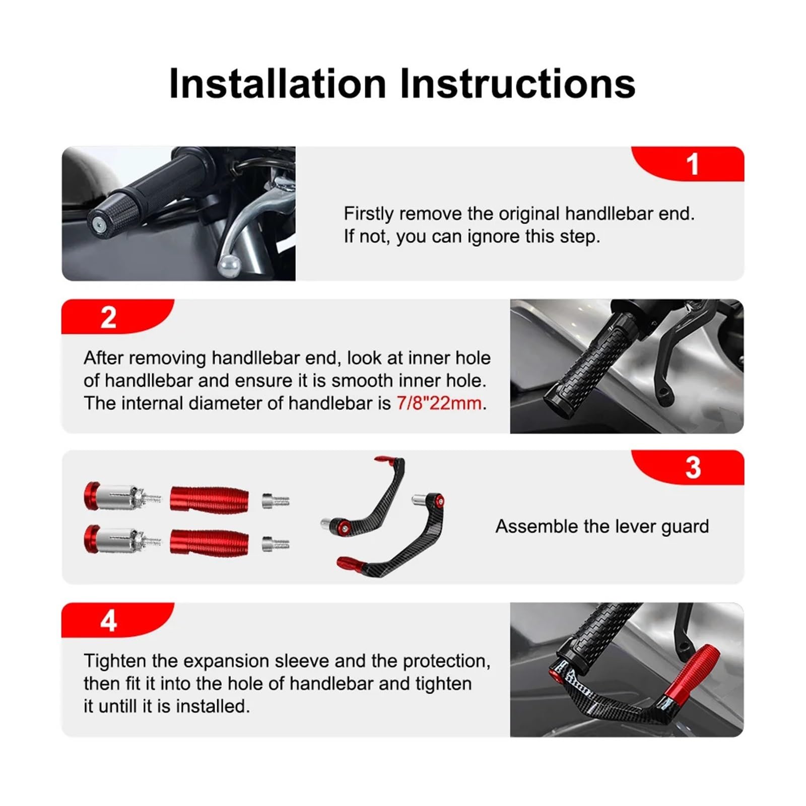 paraleve moto Per GSXR600 2001-2024 K1 K2 K3 K4 K5 K6 Accessori Moto Protezioni Leve Del Manubrio(Black With BOX)