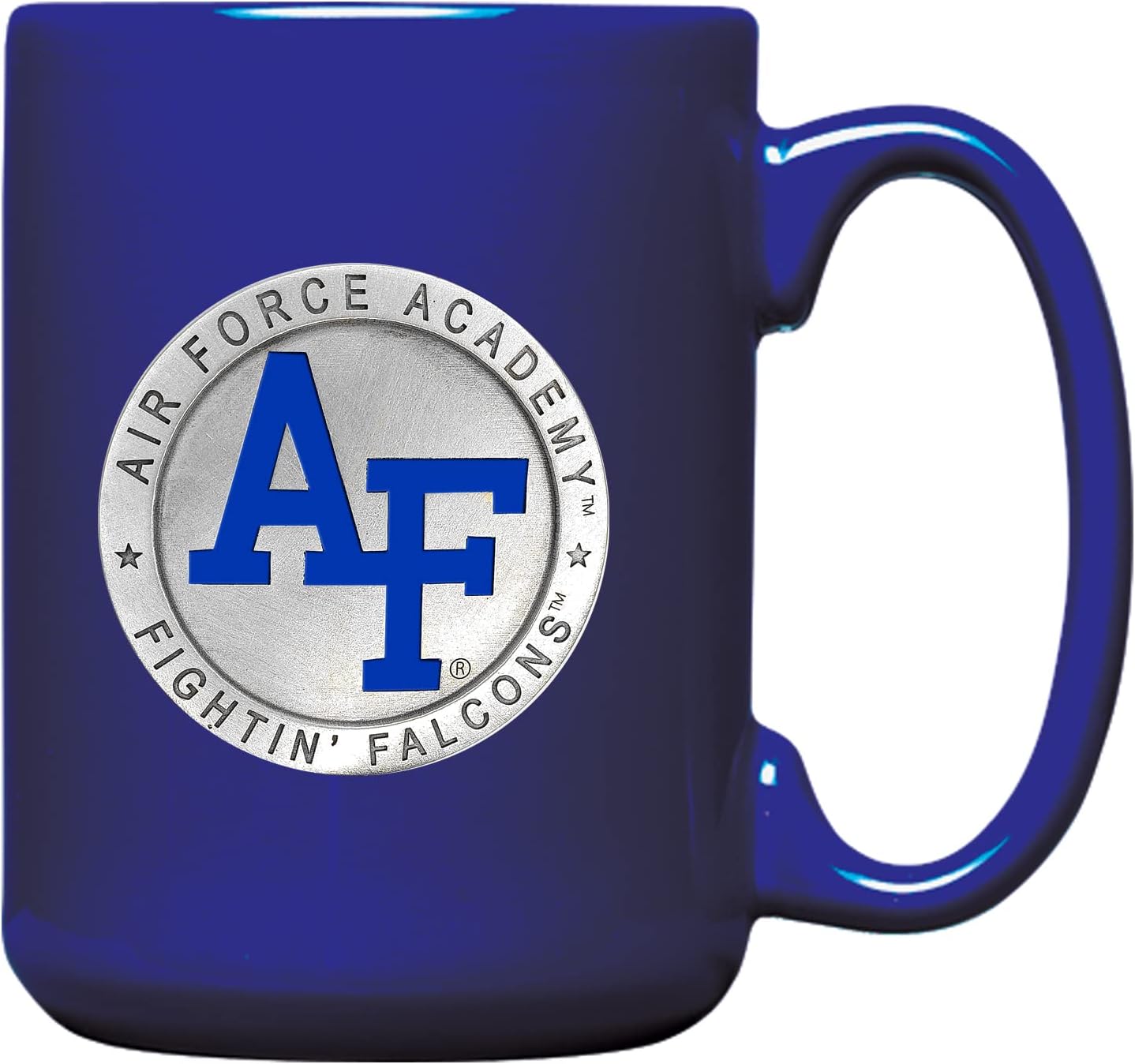 Heritage Pewter US AIR FORCE ACADEMY 15 Ounce Coffee Mug | Mug for Coffee, Beverages | Intricately Crafted Metal Pewter Alma Mater Inlay