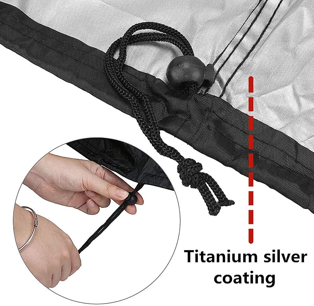 Outdoor Garden Chair Cover 2 Packs, High Back Patio Stacking Chair Covers, Water-Resistant, Anti-UV, Snow Dust Wind-Proof, Tear-Proof, Anti-Fading Furniture Cover, Black (47"×25"×25"×27.5") : Patio, Lawn & Garden