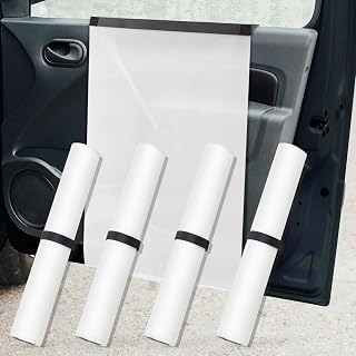 4 Pack Car Door Panel Cover Window Tint Tools Waterproof Guard Protection for Car Window Film Tint Application Panel Cover Reusable Waterproof PET Water Shield Sheets Kit