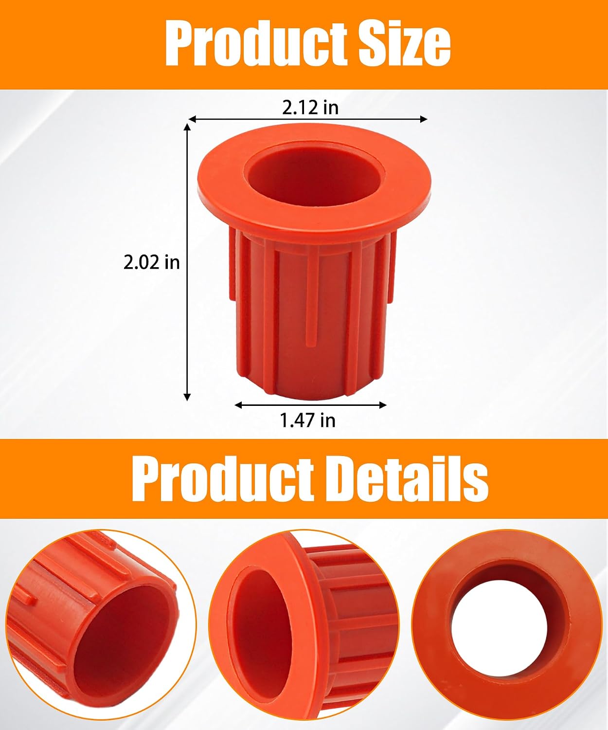 52719 Washing Machine Basket Bushing Fits for Whirlpool Maytag Kenmore | Fixes Off-Balance bushing Wobble and Noise , Upgrade Nylon Material