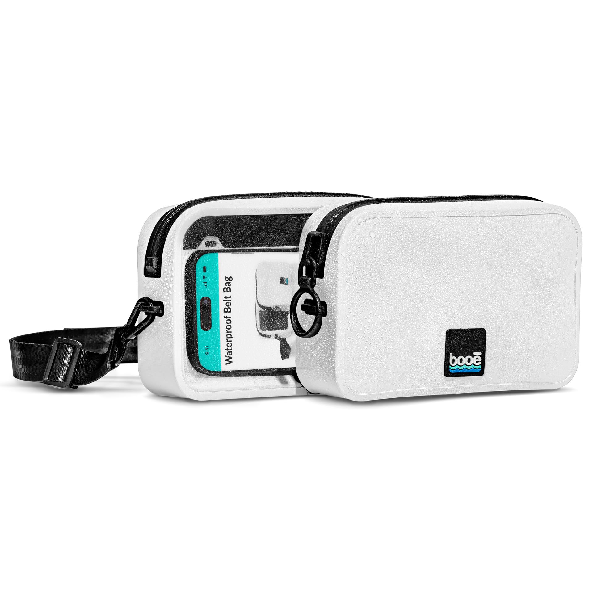 Booe Waterproof Belt Bag – 100% Waterproof Fanny Pack for Women & Men - IP67 Submersible - Floating Dry Bag for Phone - Crossbody & Waist Pack - Beach
