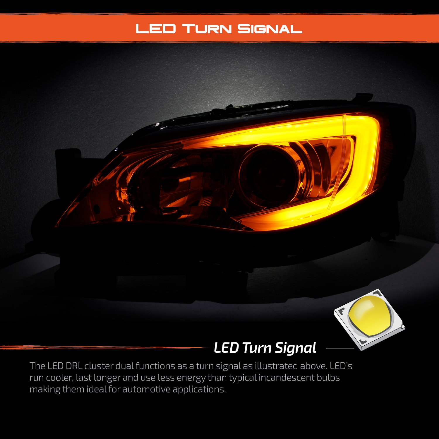 AKKON [CStyle] For 20082014 Subaru Impreza WRX LED DRL Tube