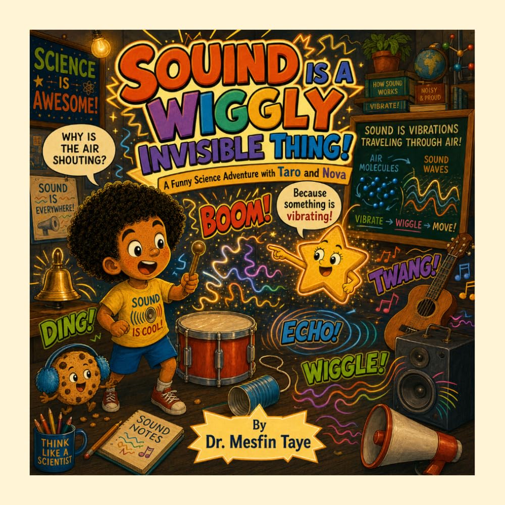 Sound Is A Wiggly Invisible Thing: A Funny Science Adventure with Taro and Nova (Science for Curious Kids Ages 6–15) (Taro and Nova's Funny Science Adventures)