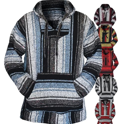 Mexican Baja Hoodie – Classic Drug Rug Pullover Sweater |