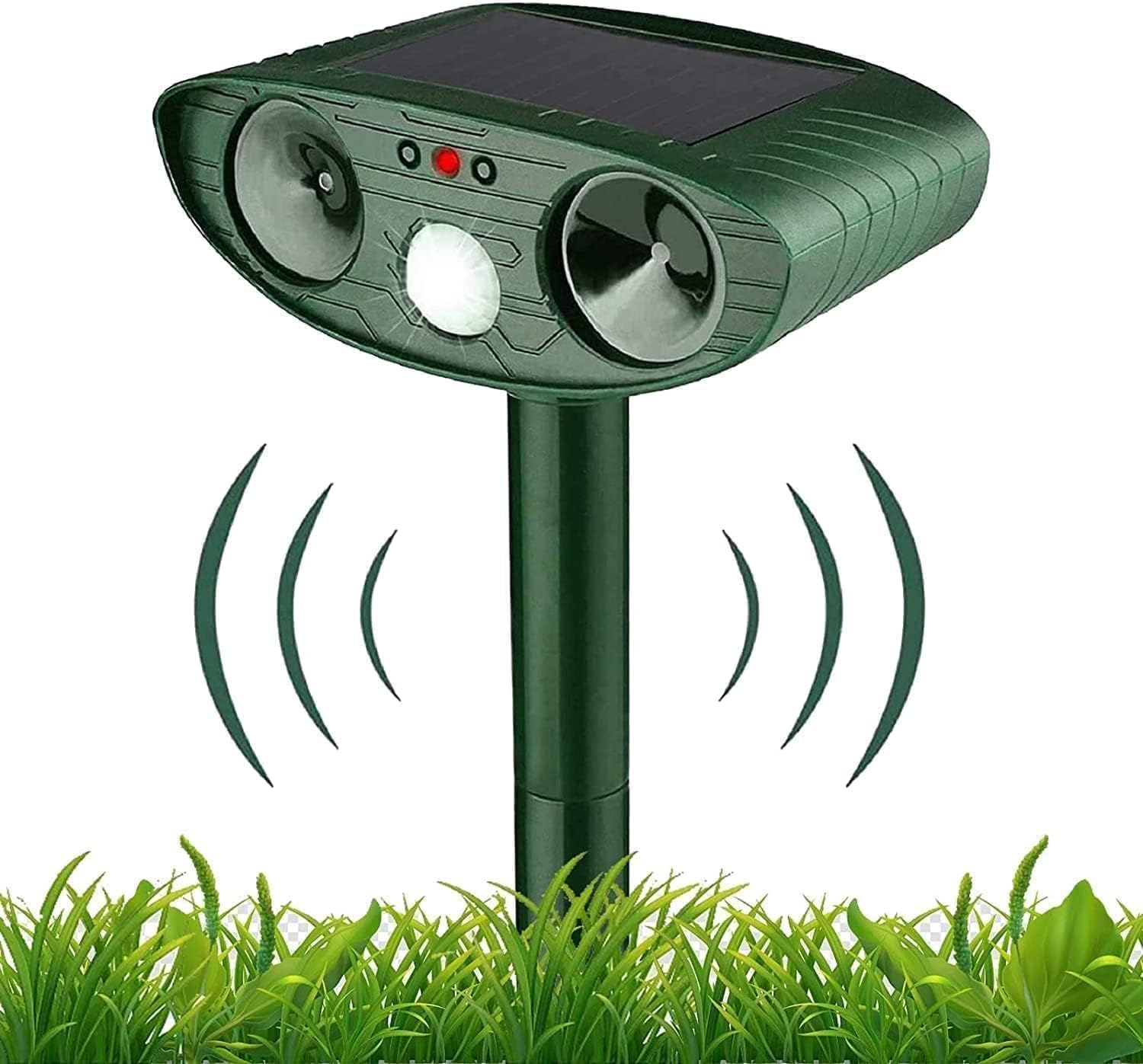 Répulsif Chat Ultrason, Répulsif Chat Exterieur, Répulsif pour Chats Solaire, répulsif à ultrasons avec Détecteur de Mouvement pour Anti Chats Chiens Souris Ratons Renards Oiseaux Rats