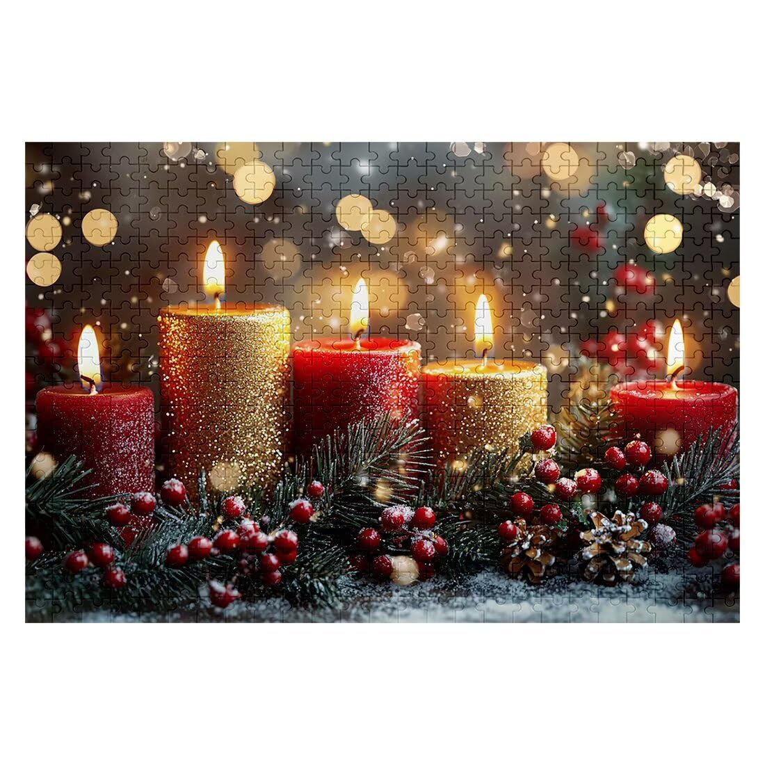 Puzzle 5000 sztuk Dorośli Boże Narodzenie Puzzle dla Dorosłych Śnieg Puzzle Zabawki Edukacyjne Oryginalne Prezenty Dla Kobiet Puzzle Kreatywna Rozrywka Zabawna Rodzina Gra 156x105cm F-93
