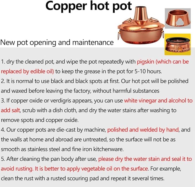 Olla Eléctrica y de Carbón China de Cobre Hot Pot WANGKENSU miniatura 8