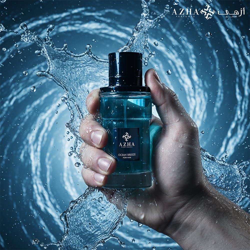 Ocean Breeze Eau De Parfum Men Spray 100ML (3.38 OZ) Arabian Perfume for Men Aromatic Fougere Notes Of Lemon, Mandarin And Musk, Long Lasting Perfume For Men, Luxurious Fragrance - Image 5