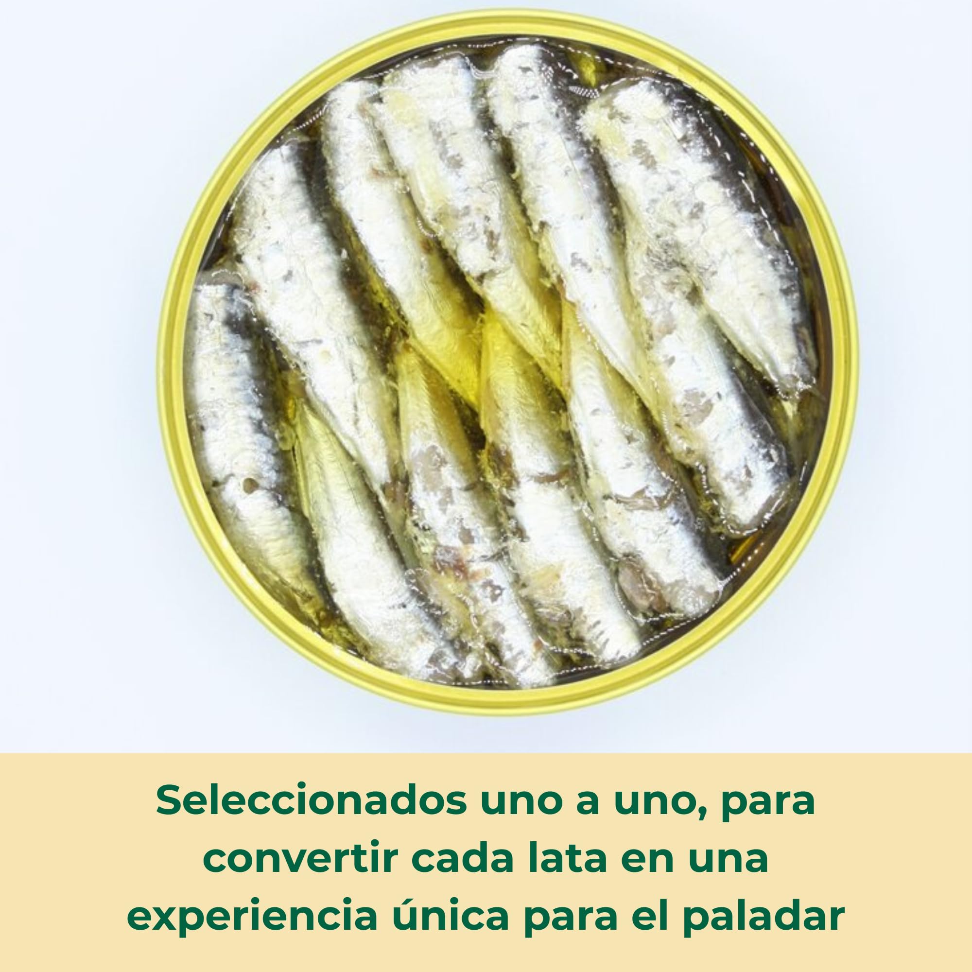 LOS PEPERETES Sardinillas Galiziane in Olio d’Oliva Extravergine 120 g | Piccole Sardine Gourmet | Conserva Artigianale Premium | Pesce Azzurro delle Rías Gallegas