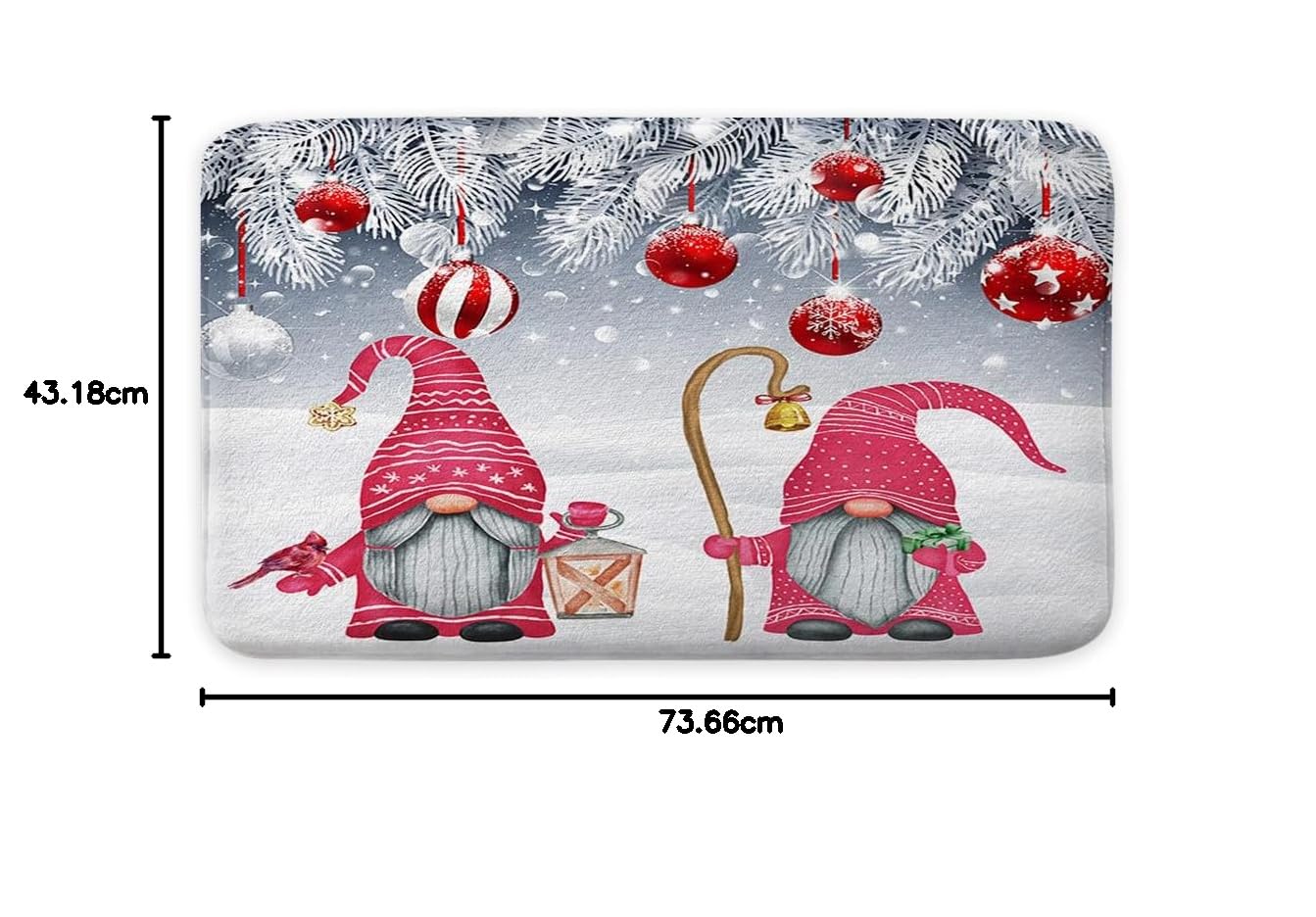 Aheagou Grinch Lot De 2 Tapis De Noël Décoratifs Grinch - Tapis De Cuisine - Tapis De Noël Pour Sol De Cuisine - Tapis De Noël Pour Cuisine, Décoration De Noël