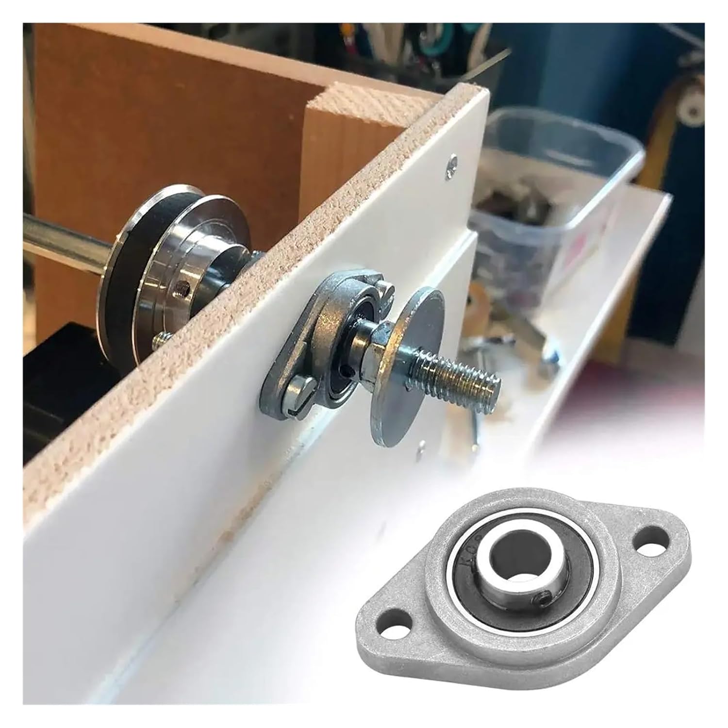 Zinc Alloy Pillow Block Bearing KP08 KFL08 8mm
