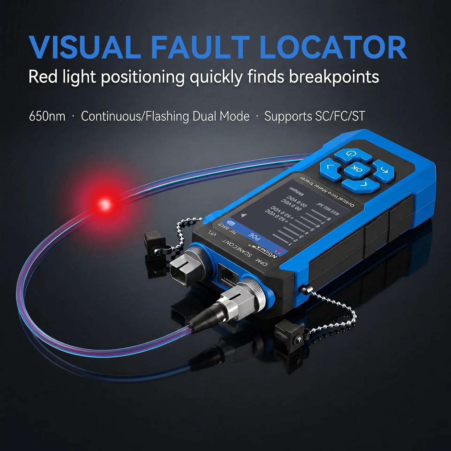 NOYAFA Network Cable Tester with Optical Power Meter & VFL