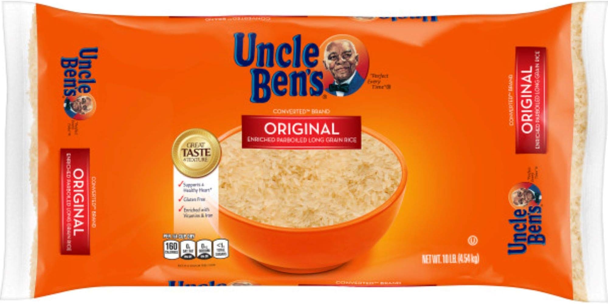 UNCLE BEN'S Original Long Grain White Rice, 10 Lb. (pack Of 2)