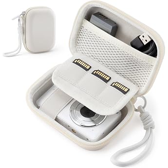 Digital Camera Case Compatible with CAMKORY/Kodak Pixpro/Lecran/VAHOIALD/Canon IXUS 285 HS Small Travel Cameras Storage Holder with Mesh Pocket for Accessories SD Card