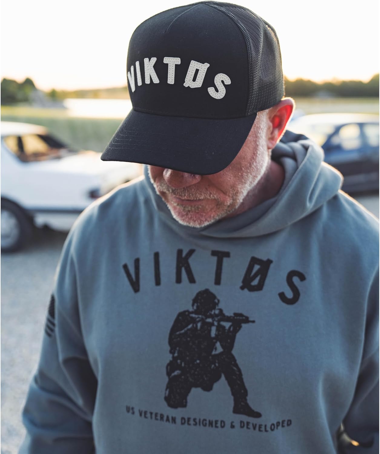 VIKTOS Men's Varsity Breathable Snapback Mesh Hi-Profile Tactical Baseball Hat with Pre-Curved Visor | No Top Button, OSFA Black - Image 5