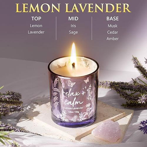 Miniatura 8 de Velas perfumadas para mujer, juego de 3 velas de soja para el hogar, juego de velas votivas perfumadas para vacaciones, regalos de cumpleaños para