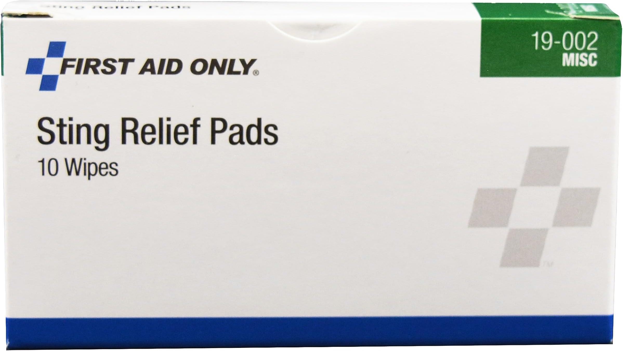 First Aid Only Sting Relief Pads (Box of 10)