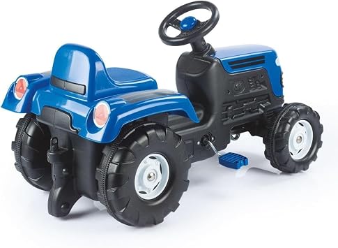 DOLU Ranchero Pedal Operated Ride On Tractor for Kids, Indoor Outdoor Toy Vehicle with Fun Horn and Sturdy Build for for Ages 3 Years and Older, Blue