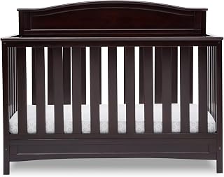 Delta Children Emery 4-in-1 Convertible Crib GREENGUARD Gold Certified Dark Chocolate Nursery Essential