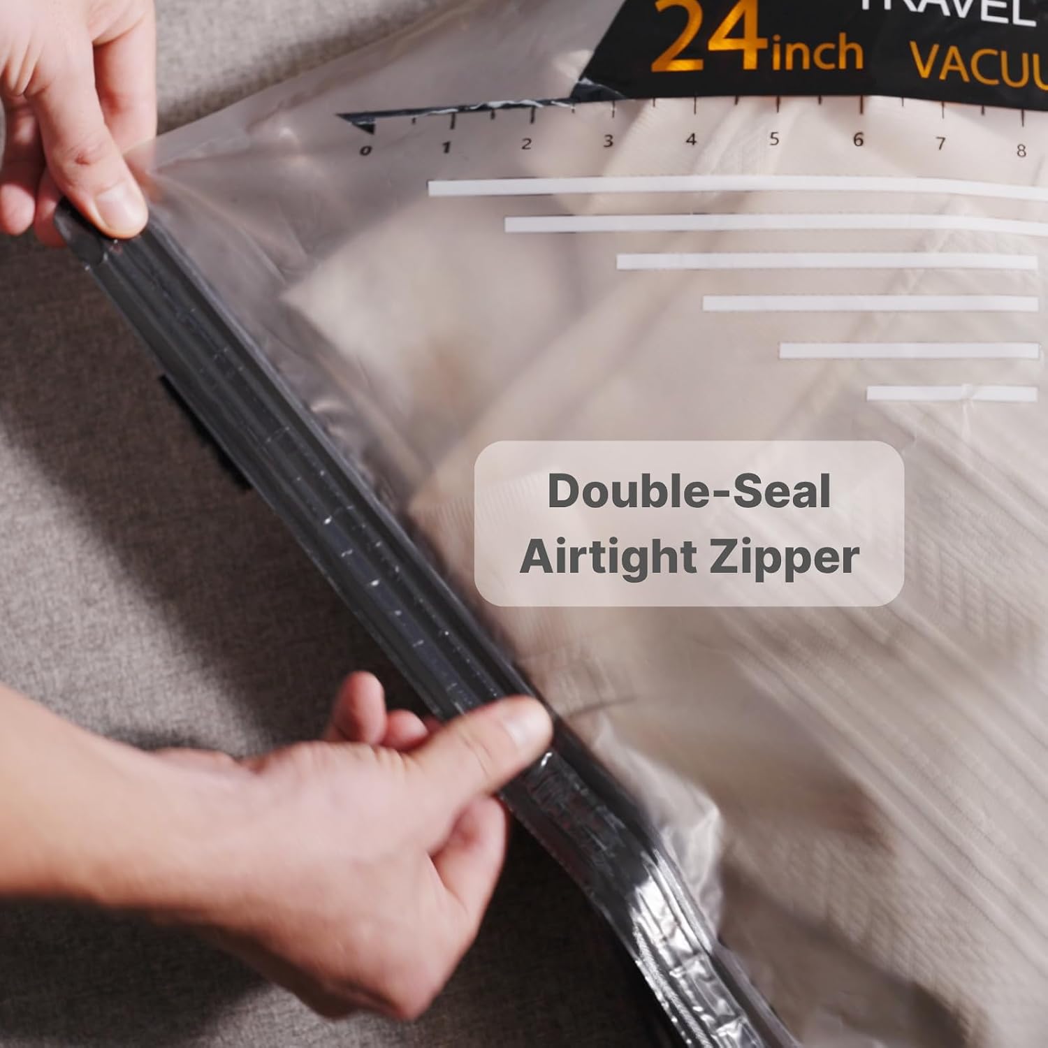 Vacuum Bags with Wireless Pump for Travel & Home Storage (10 Pack)