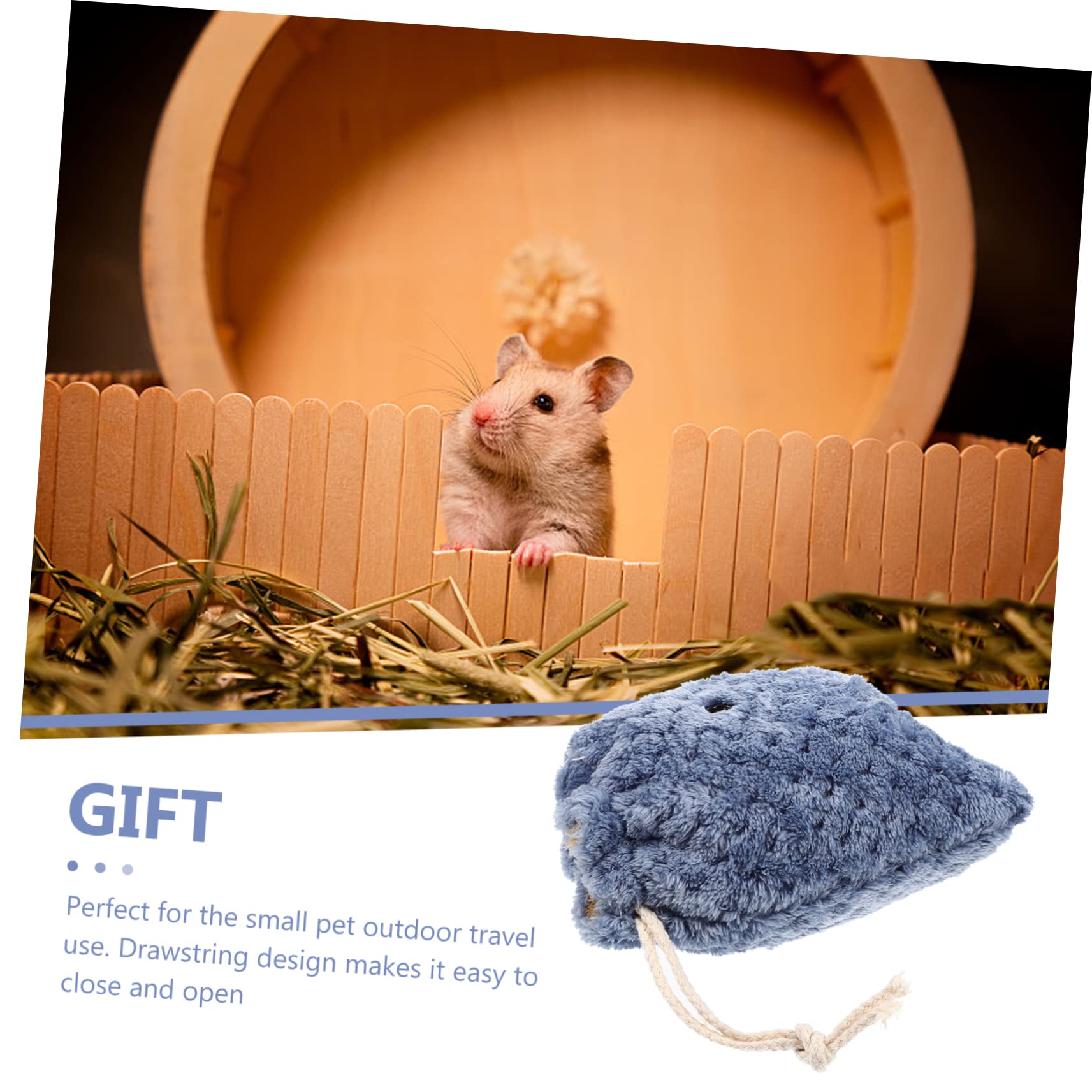 SUPVOX Comfy Guinea Pig Carrier Bag Lightweight Portable Travel Carrier for Hamsters Breathable Hole