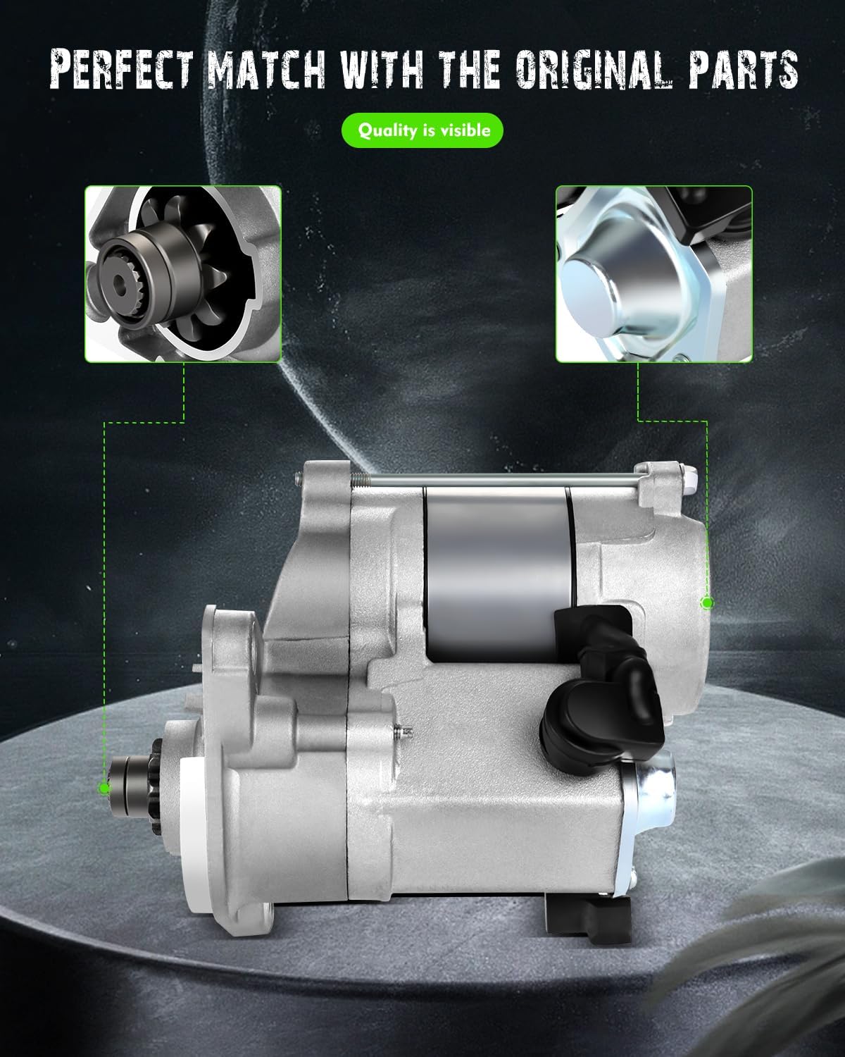 SCITOO Starters Compatible for Toyota 4RUNNER 1984-1993 CELICA 1981-1985 CORONA 1981-1982 PICKUP 1981-1993 2.4L 5FG-18 5FG-33 5FG-35 5FG-38 5FG-40 5FG-45 1988-1994 SND0119 16790 16831